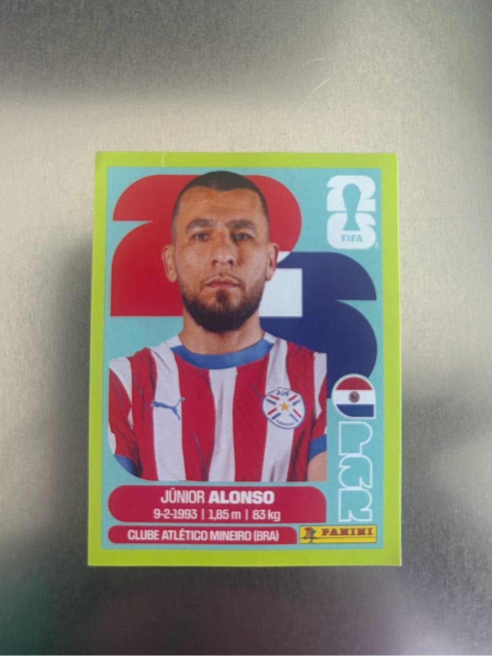 Panini Sticker Green Parallel FIFA World Cup